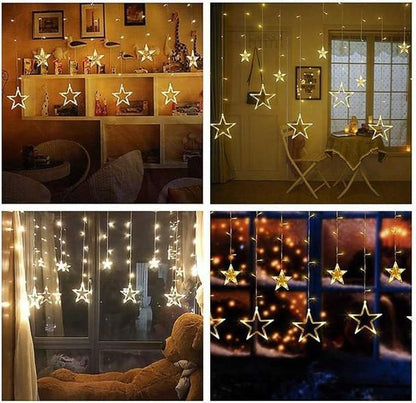 6Star+6Curtain light (LED light for home decoration ,party decoration)